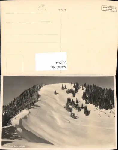 581904,Weiherkopf Allgäu Wintersport b. Immenstadt im Allgäu Fischen im Allgäu