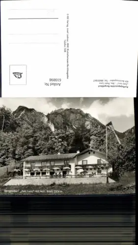 610898,Foto Ak Berchtesgaden Ausflugsgaststätte Bergstüberl Zum Lenz m. Hoh. Breit