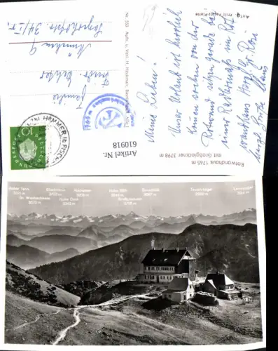 610918,Schliersee Rotwandhaus m. Großglockner