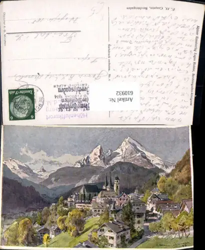 610932,Künstler Ak E. H. Compton Berchtesgaden