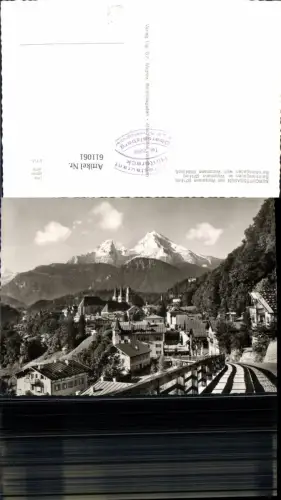 611061,Foto Ak Berchtesgaden m. Watzmann