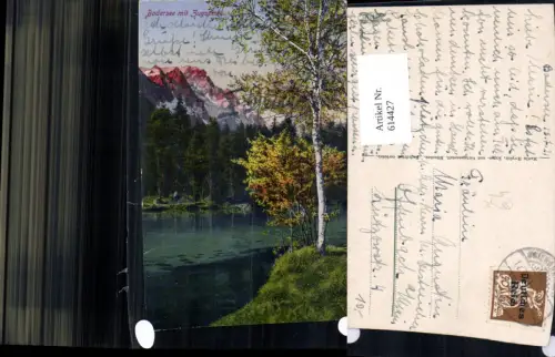 614427,Badersee m. Zugspitze Grainau b. Garmisch-Partenkirchen