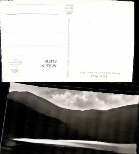 614516,Foto Ak Lohberg Kleiner Arbersee m. Gr. Arber Bayer. Wald