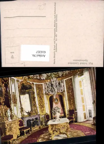 616357,Ettal Kgl. Schloss Linderhof Speisezimmer Interieur