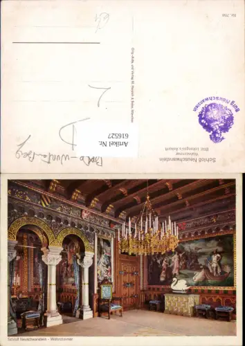 616527,Schwangau Schloss Neuschwanstein Wohnzimmer Interieur