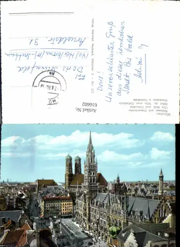 616602,München Rathaus m. Frauenkirche