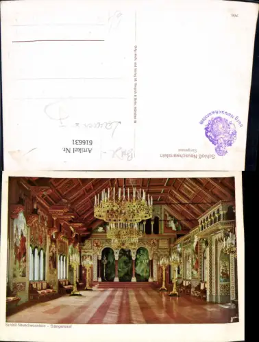 616631,Schwangau Schloss Neuschwanstein Sängersaal Interieur