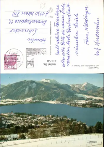 616778,Tegernsee m. Hirschberg u. Kampen Winteransicht