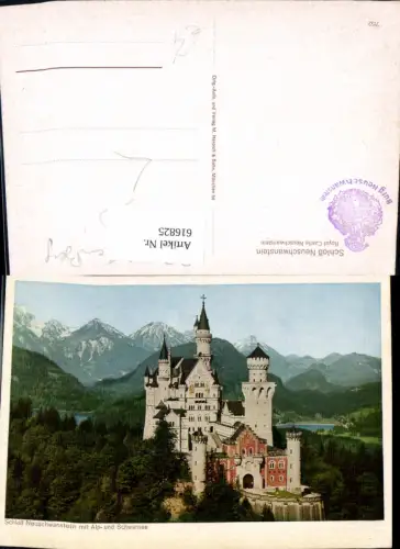 616825,Schwangau Schloss Neuschwanstein Royal Castle Neuschwanstein m. Alp u. Schwansee