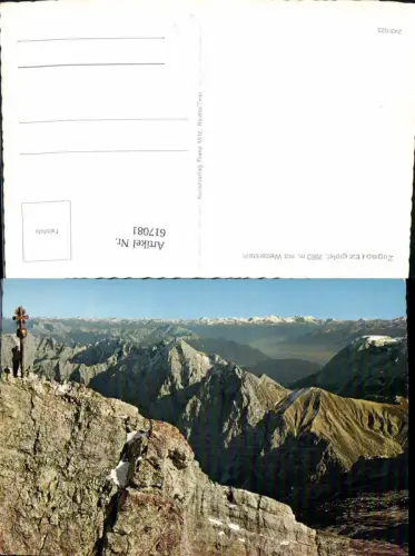 617081,Zugspitzgipfel m. Wetterstein b. Garmisch-Partenkirchen Zugspitze
