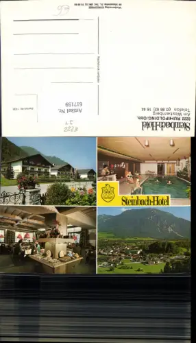 617159,Mehrbild Ak Ruhpolding Steinbach-Hotel