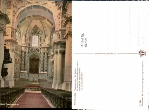 617321,München Theatinerkirche St Kajetan Innenansicht Kirche