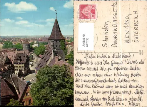 617333,Nürnberg Blick v. d. Burg