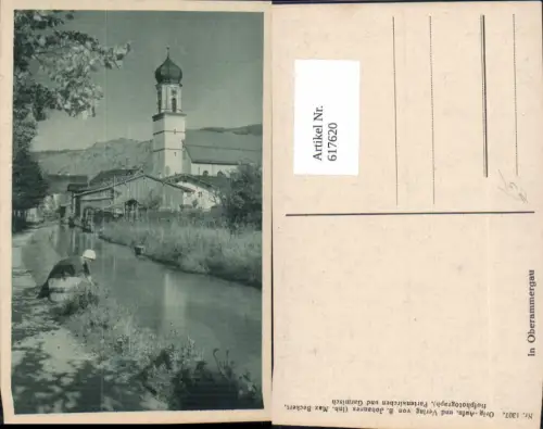 617620,In Oberammergau Ansicht m. Kirche
