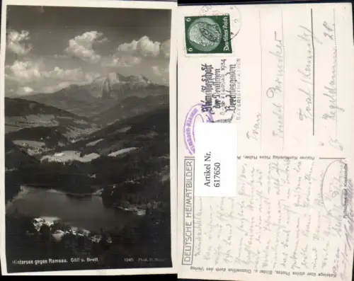 617650,Hintersee geg. Ramsau Göll u. Brett Berchtesgaden