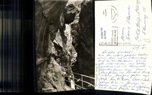 617654,Foto Ak Breitnachklamm Oberstdorf