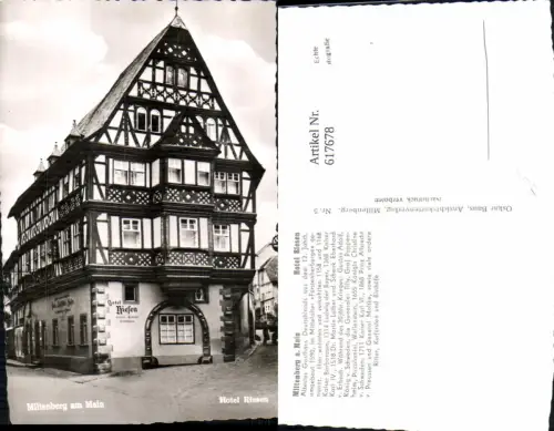 617678,Foto Ak Miltenberg a. Main Hotel Riesen