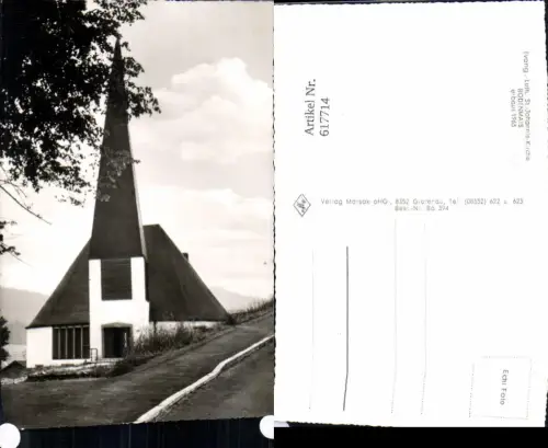 617714,Foto Ak Bodenmais Evang.-Luth. St Johannis-Kirche Kirche