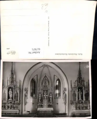 617871,Foto Ak Kinding Kirchanhausen Kath. Pfarrkirche Kirche Innen