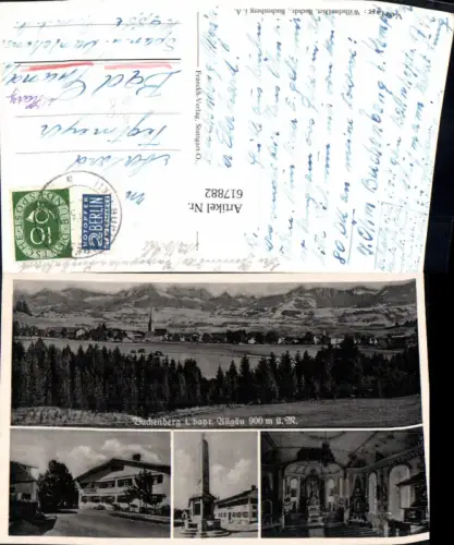 617882,Mehrbild Ak Buchenberg Allgäu Kirche Innen Denkmal Ansicht