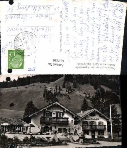 617896,Foto Ak Schneizlreuth Weissbach a. d. Alpenstraße Restaurant Cafe Pension Staufenblick