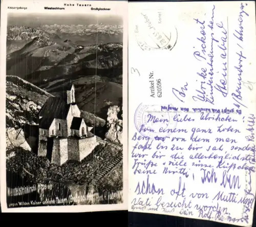 620596,Foto Ak Brannenburg Wendelsteinkirchl geg. Wilden Kaiser u. Hohe Tauern