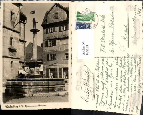 625159,Foto Ak Weißenburg in Bayern Schweppermannsbrunnen