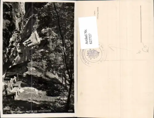 627727,Foto Ak Starzlachklamm-Partie a. Höhenweg b. Sonthofen