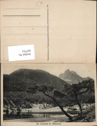 627751,Der Lautersee b. Mittenwald