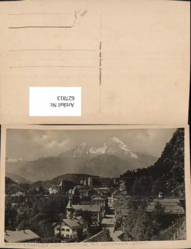 627813,Berchtesgaden v. Nonntal m. Watzmann
