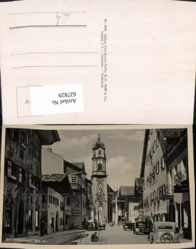 627829,Mittenwald Ansicht m. Bäckerei Zunterer