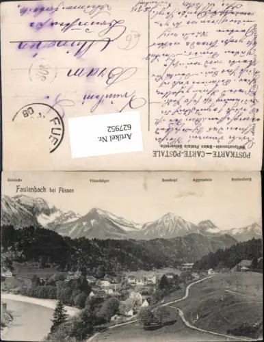 627952,Faulenbach b. Füssen Gipfelkarte