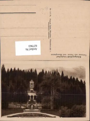 627963,Ettal Königsschloss Linderhof Terrasse m. Venus u. Monopterus