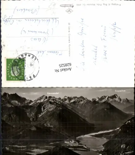 628525,Foto Ak Sylvensteinsee m. Zugspitze Lenggries