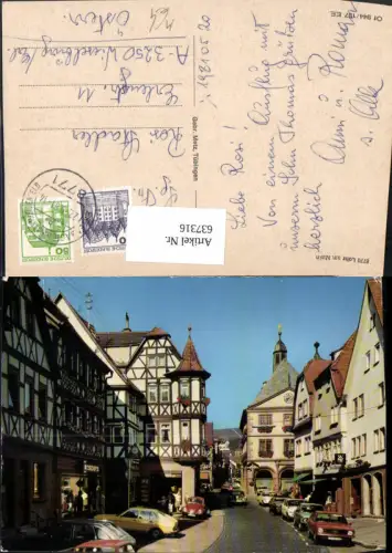 637316,Lohr a. Main Straßenmotiv m. VW Käfer Reklame WMF