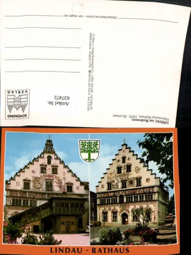 637472,Mehrbild Ak Lindau a. Bodensee Rathaus