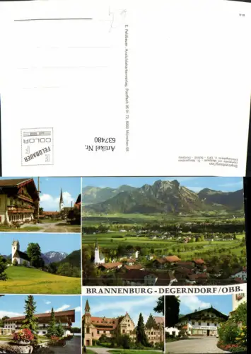 637480,Mehrbild Ak Brannenburg a. Inn Degerndorf Kaufhaus Fellner Schloss