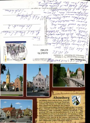 637482,Mehrbild Ak Abensberg Rathaus Stadtplatz Regensburger Tor