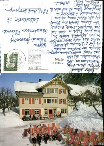 637502,Oberstdorf Berggasthof Spielmannsau Winteransicht