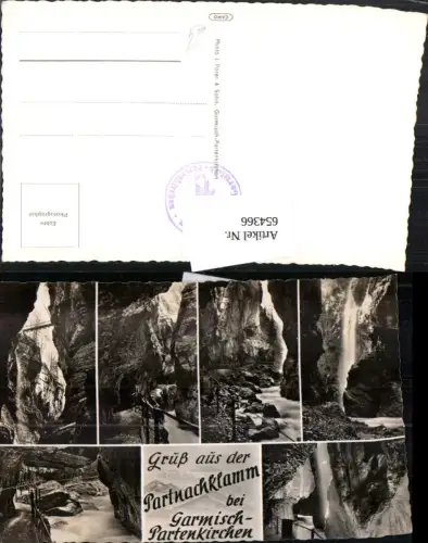654366,Mehrbild Ak Partnachklamm b. Garmisch-Partenkirchen