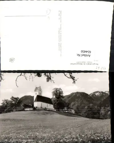 654450,Foto Ak Brannenburg Bergkirchlein St Margarethen m. Berggasthaus