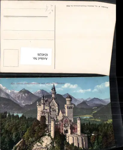 654526,Schloss Neuschwanstein m. Alp- u. Schwansee Schwangau pub Purger Co 9249