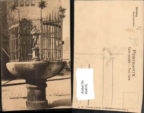 654570,Nürnberg Gänsemännlein Brunnen