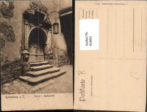 654601,Rothenburg ob der Tauber Portal i. Rathaushof