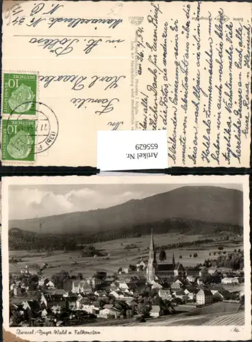 655629,Foto Ak Zwiesel Bayer. Wald mit Falkenstein