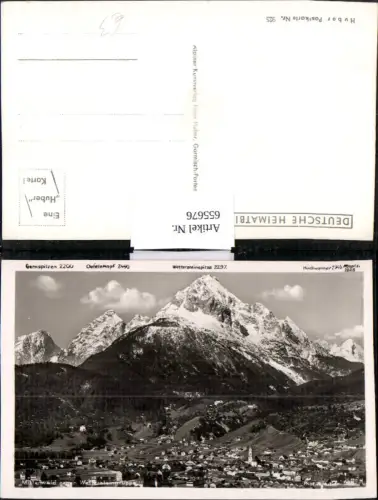 655676,Foto Ak Mittenwald geg. Wettersteingebirge