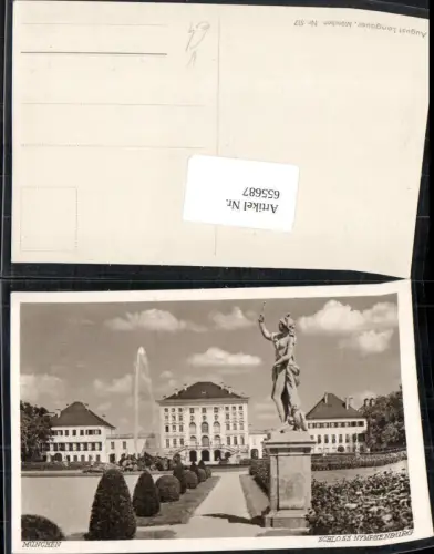 655687,München Schloss Nymphenburg Statue Springbrunnen pub August Lengauer 517