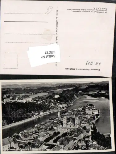 655713,Fliegeraufnahme Passau Ansicht