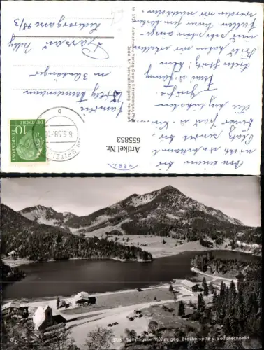 655853,Foto Ak Spitzingsee geg. Brecherspitze u. Bodenschneid