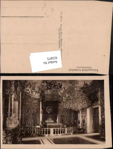 655875,Ettal Schloss Linderhof Schlafzimmer Interieur